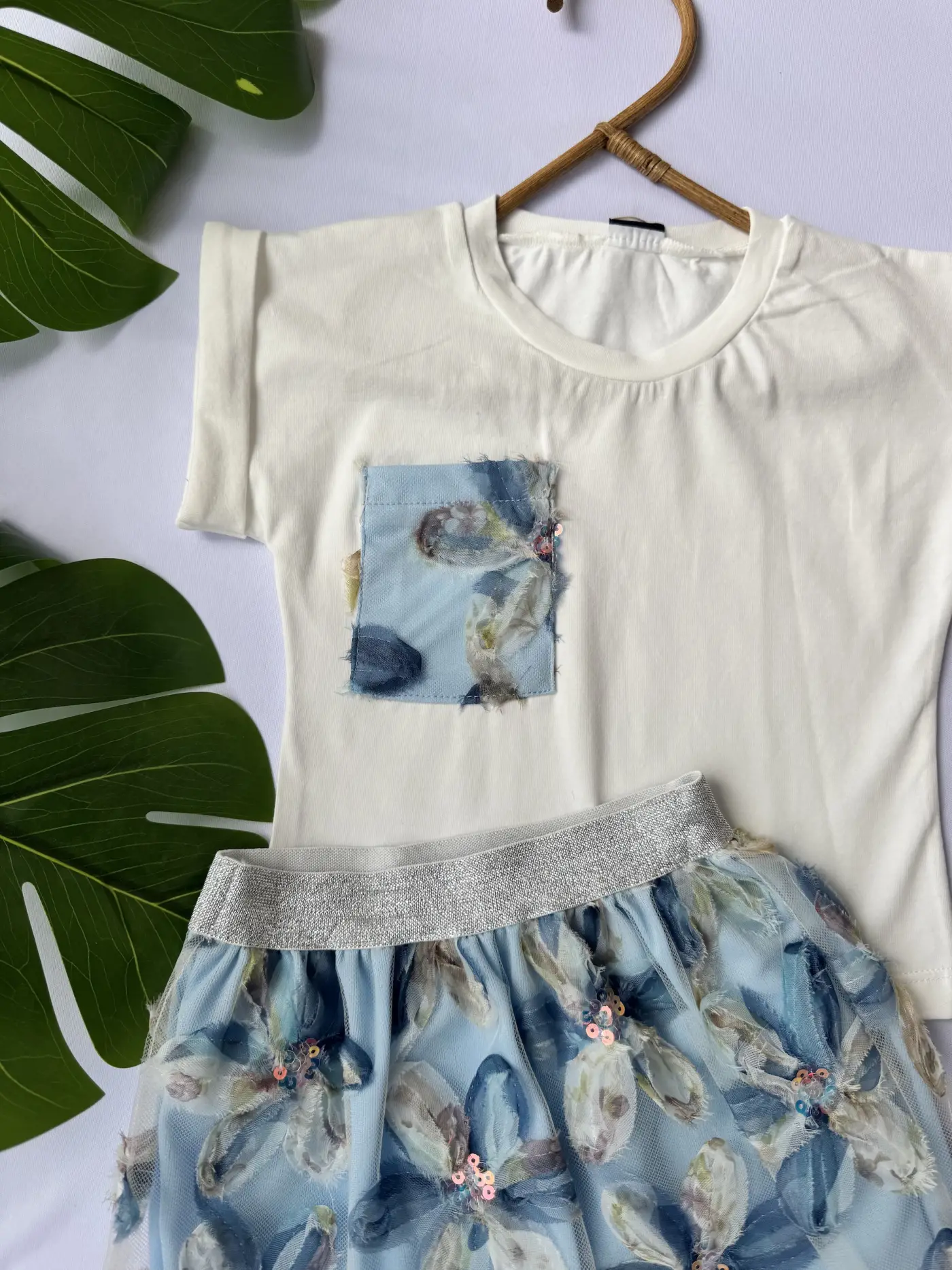 İri Çiçekli Cepli Takım