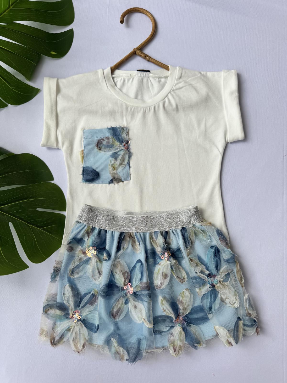 İri Çiçekli Cepli Takım