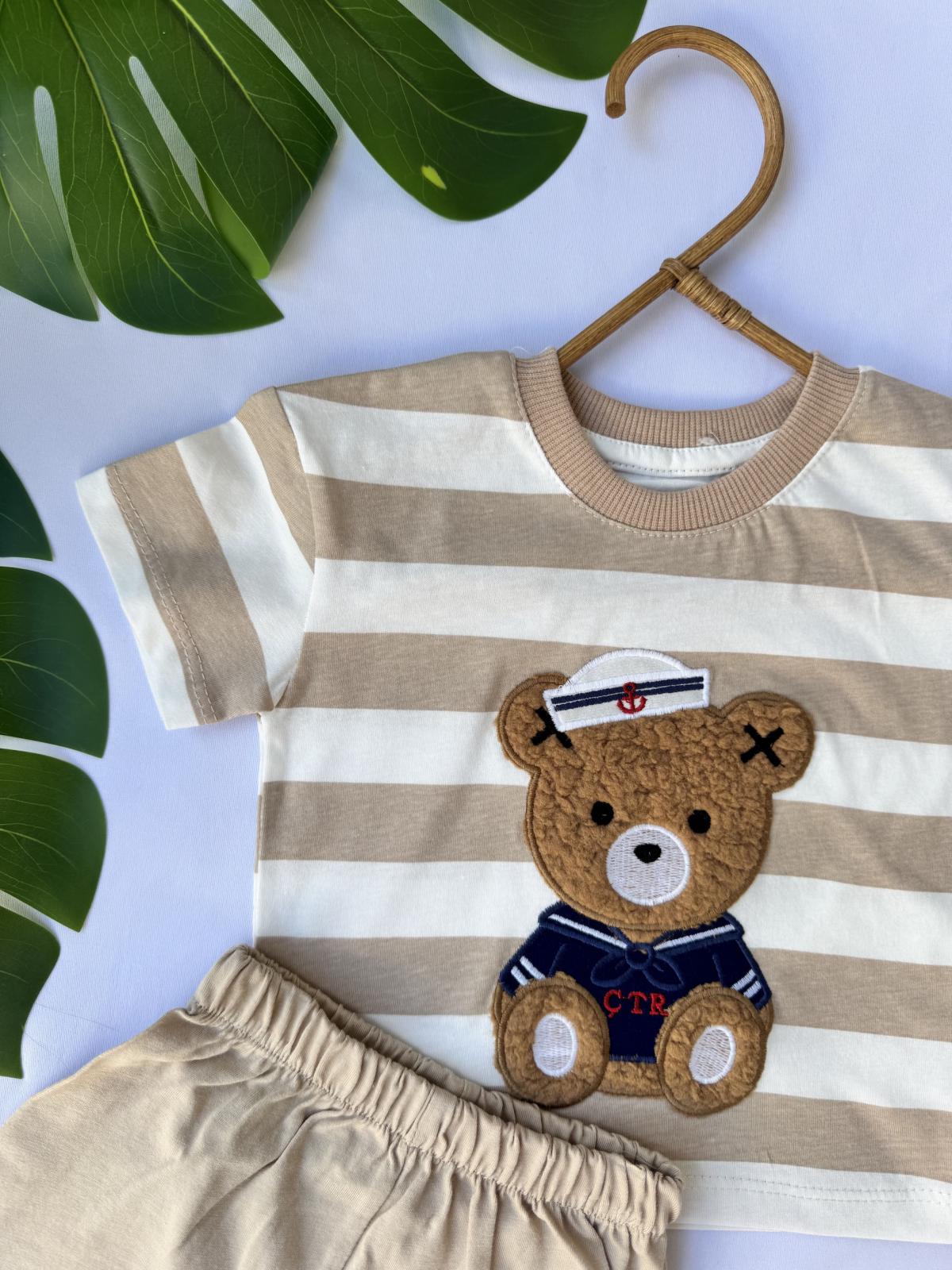 Kaptan Ayıcık Desenli Takım